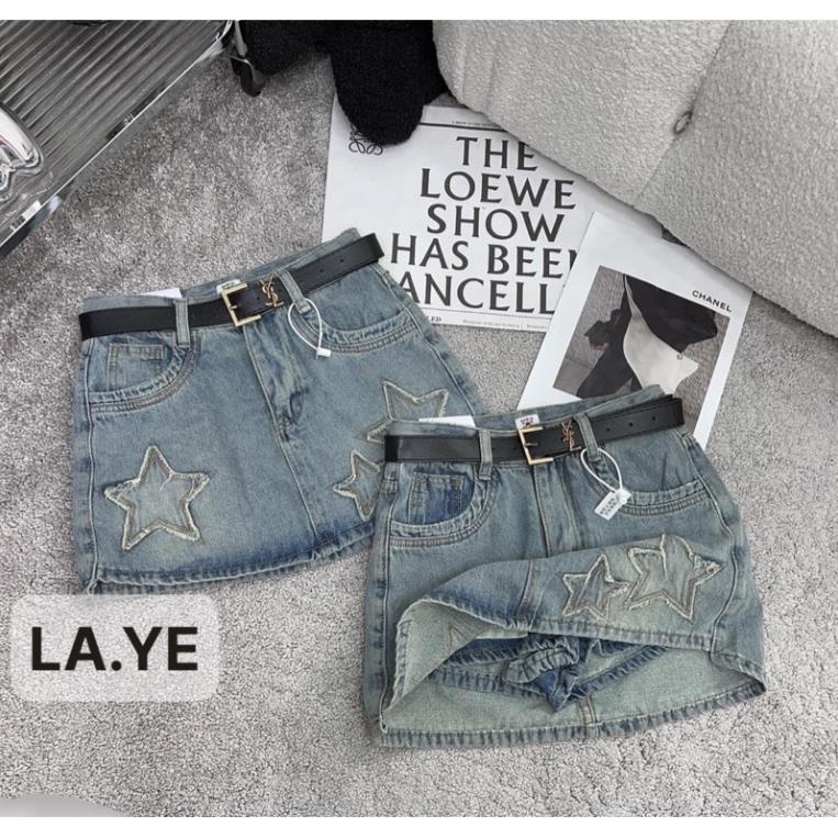 Chân Váy Jeans thêu nổi  Hottrend - Váy Bò Thời Trang Hàng QCCC Loại 1 Chất Đẹp [ Kèm Belts ] | BigBuy360 - bigbuy360.vn