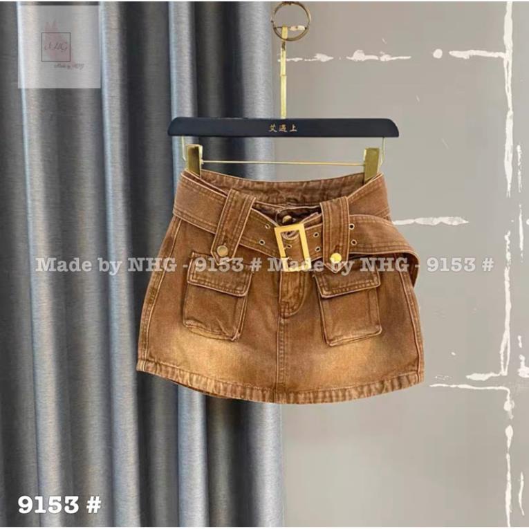 Chân Váy Jeans Chữ Nổi Hàng Hottrend - Chân Váy Bò Thời Trang QCCC Loại 1 Kèm Belts Chất Cực Đẹp | BigBuy360 - bigbuy360.vn