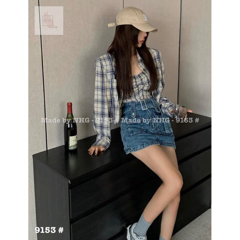 Chân Váy Jeans Chữ Nổi Hàng Hottrend - Chân Váy Bò Thời Trang QCCC Loại 1 Kèm Belts Chất Cực Đẹp | BigBuy360 - bigbuy360.vn