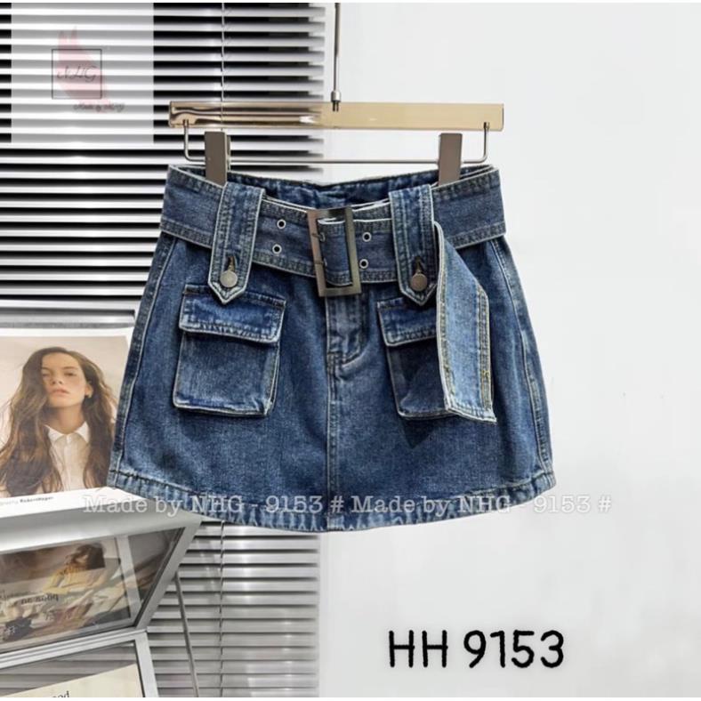 Chân Váy Jeans Chữ Nổi Hàng Hottrend - Chân Váy Bò Thời Trang QCCC Loại 1 Kèm Belts Chất Cực Đẹp | BigBuy360 - bigbuy360.vn