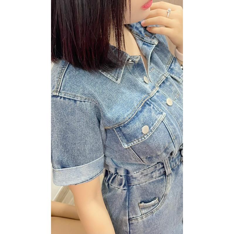 Váy Denim dáng dài hottrend cực chất Đầm jeans liền năng động trẻ trung cao cấp | BigBuy360 - bigbuy360.vn