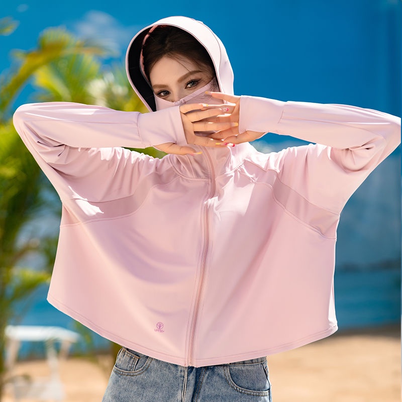Áo Khoác Chống Nắng UPF50 + Bằng Lụa Lạnh Siêu Mỏng Tay Dài Chống Tia Cực Tím Thời Trang Mùa Hè Cho Nữ