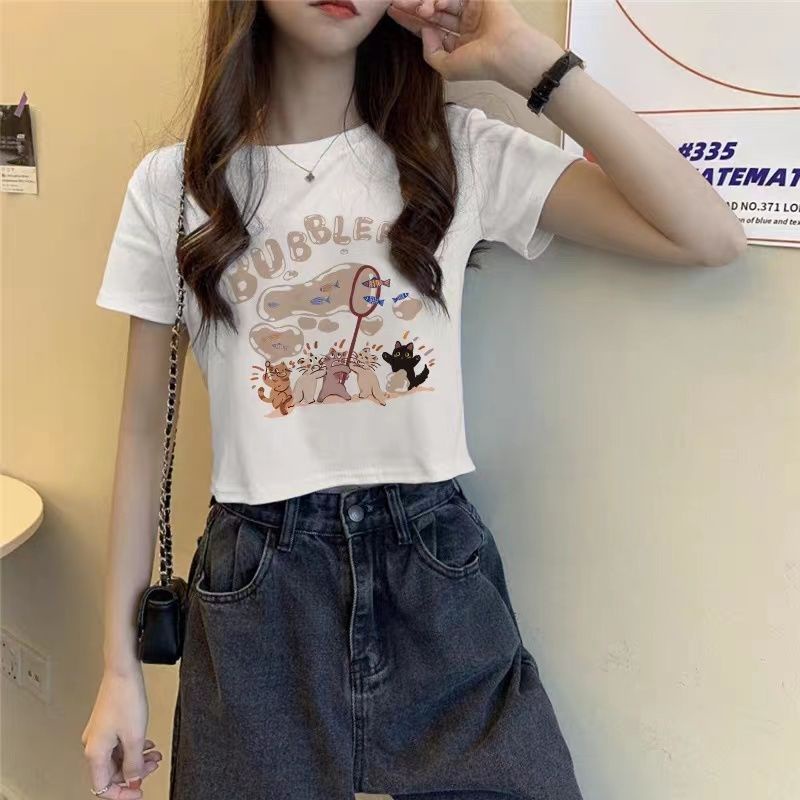 Áo Thun 100% Cotton Tay Ngắn Phong Cách Mỹ Thời Trang Mùa Hè Hàng Mới 2023