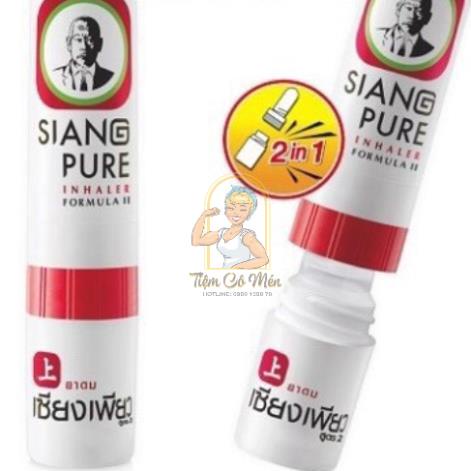Ống hít thông mũi Siang Pure Inhaler 2 Đầu Thái Lan - Cực Kỳ Hiệu Quả