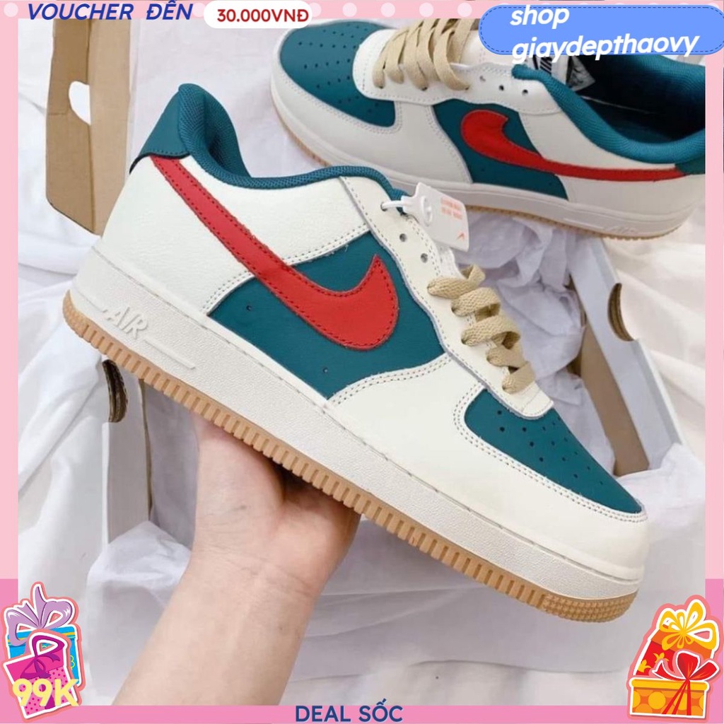 Giày Sport Nike_Gucci, Giày Sneaker AF1 GC xanh đỏ bản chuẩn Trung Full Bill Box GLS450