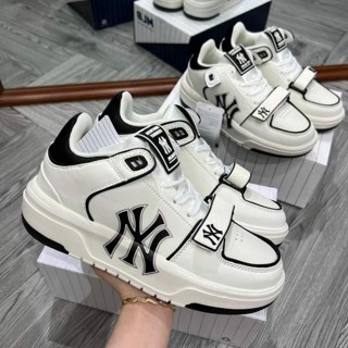 Giày thể thao MLB Chunky Liner Mid Basic New York Yankees, Chunky NY cao cổ quai dán đen trắng 2023 full size 36_43