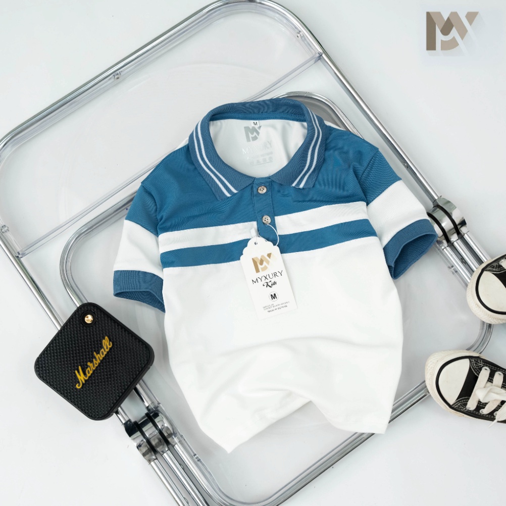 Áo thun Polo cho bé phối màu mã P03 siêu đẹp cho bé, chuẩn form dáng, chất liệu Cotton co giãn 4 chiều SIÊU HOT