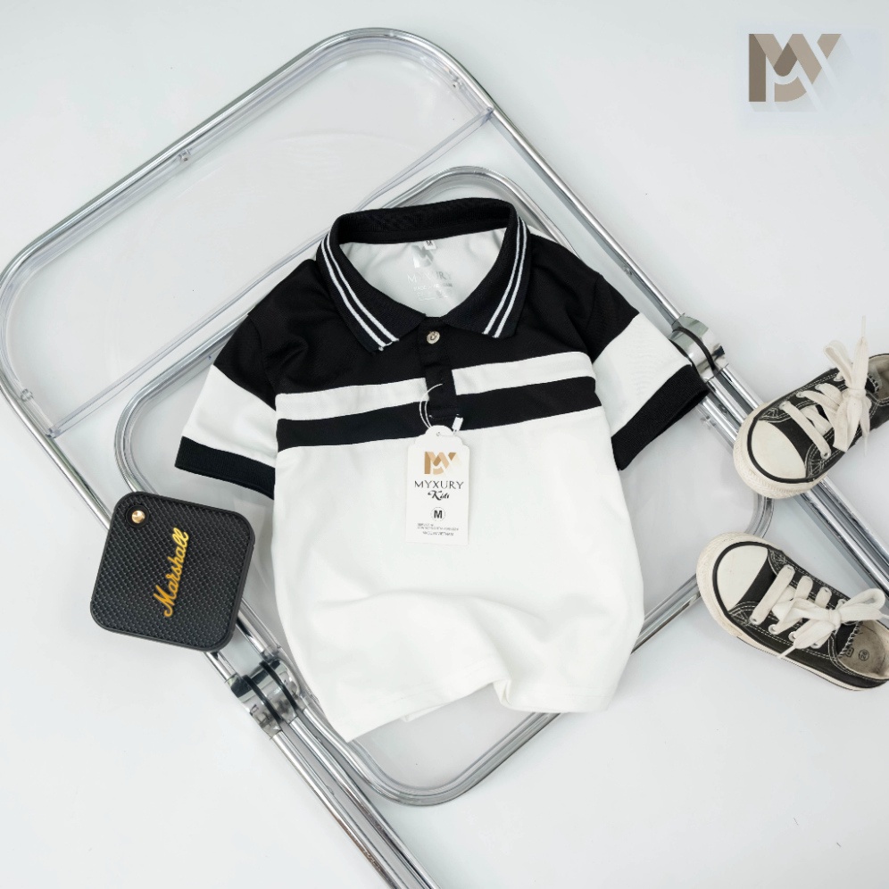 Áo thun Polo cho bé phối màu mã P03 siêu đẹp cho bé, chuẩn form dáng, chất liệu Cotton co giãn 4 chiều SIÊU HOT