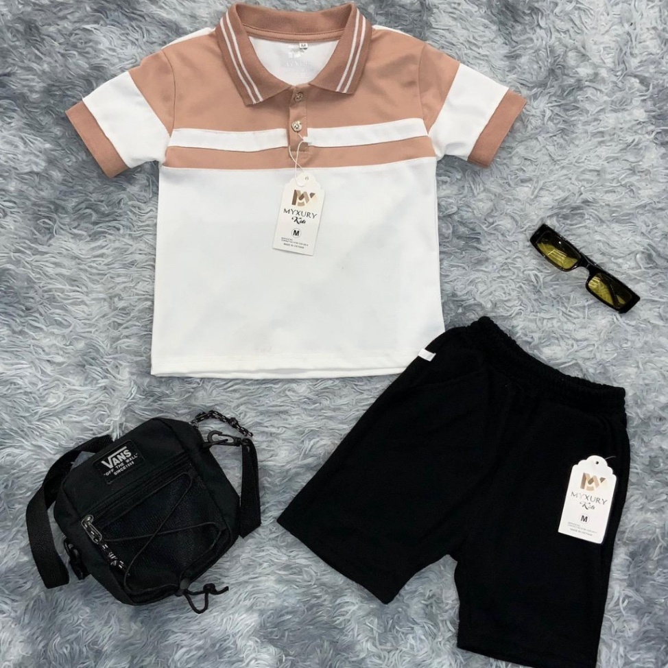 Bộ quần áo cho bé trai phối màu siêu đẹp, chuẩn form cho các bé size từ 10-35kg SIÊU HOT