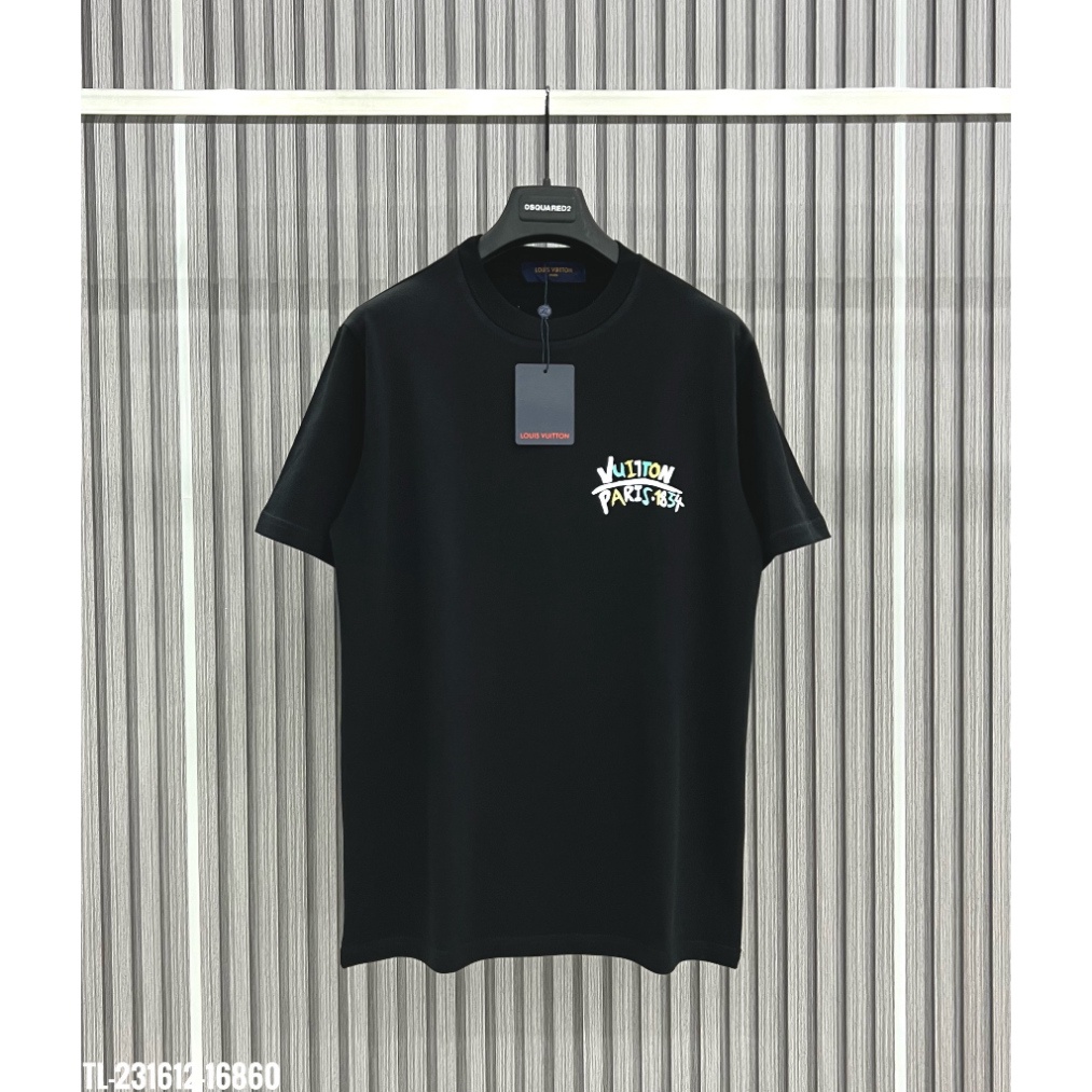 Áo Louis Vuitton 💥Áo phông LV thêu chữ nổi màu vàng mới Trend 2023