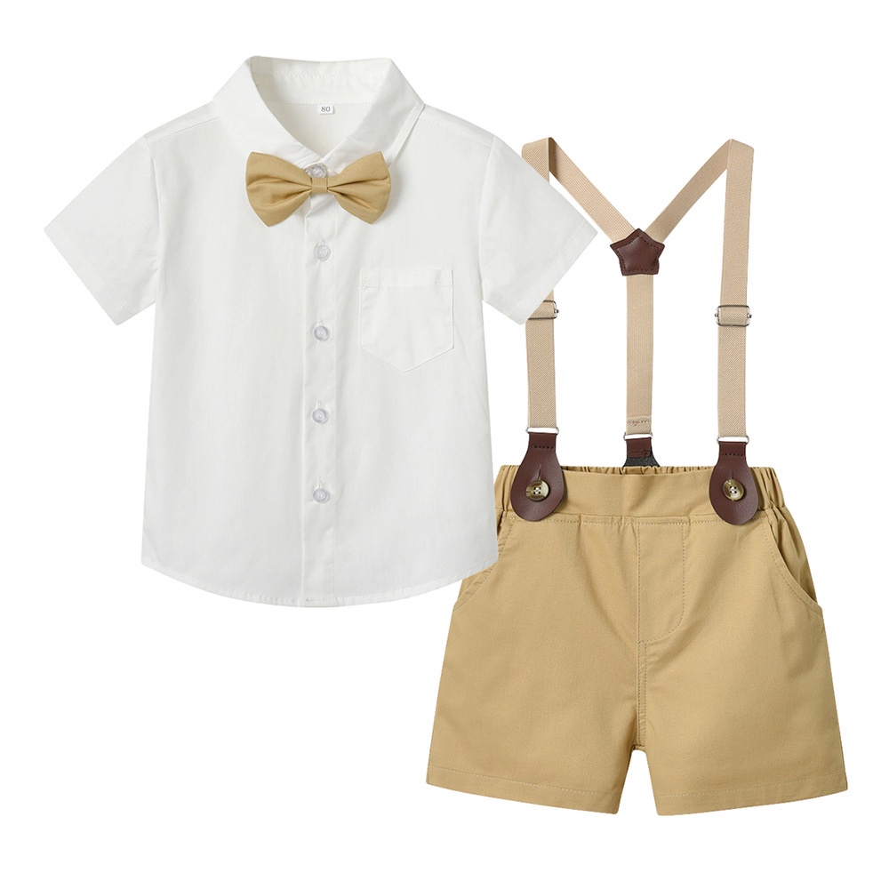 Bộ Áo cardigan Ngắn Tay + Quần short Yếm Xinh Xắn Theo Phong Cách Mùa Hè Hàn Quốc 2023 Dành Cho Bé