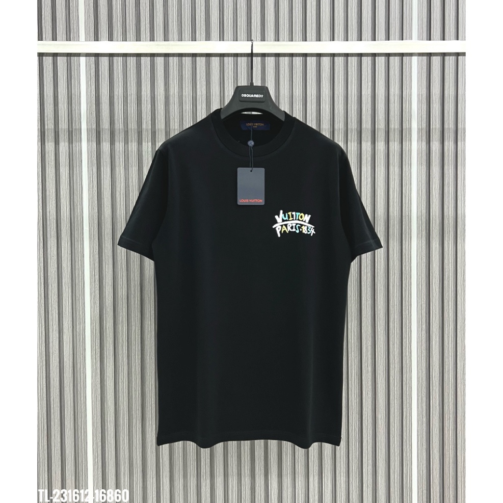 Áo thun, phông Louis Vuitton Paris MS12 luôn vui tươi Vải Cotton 100%