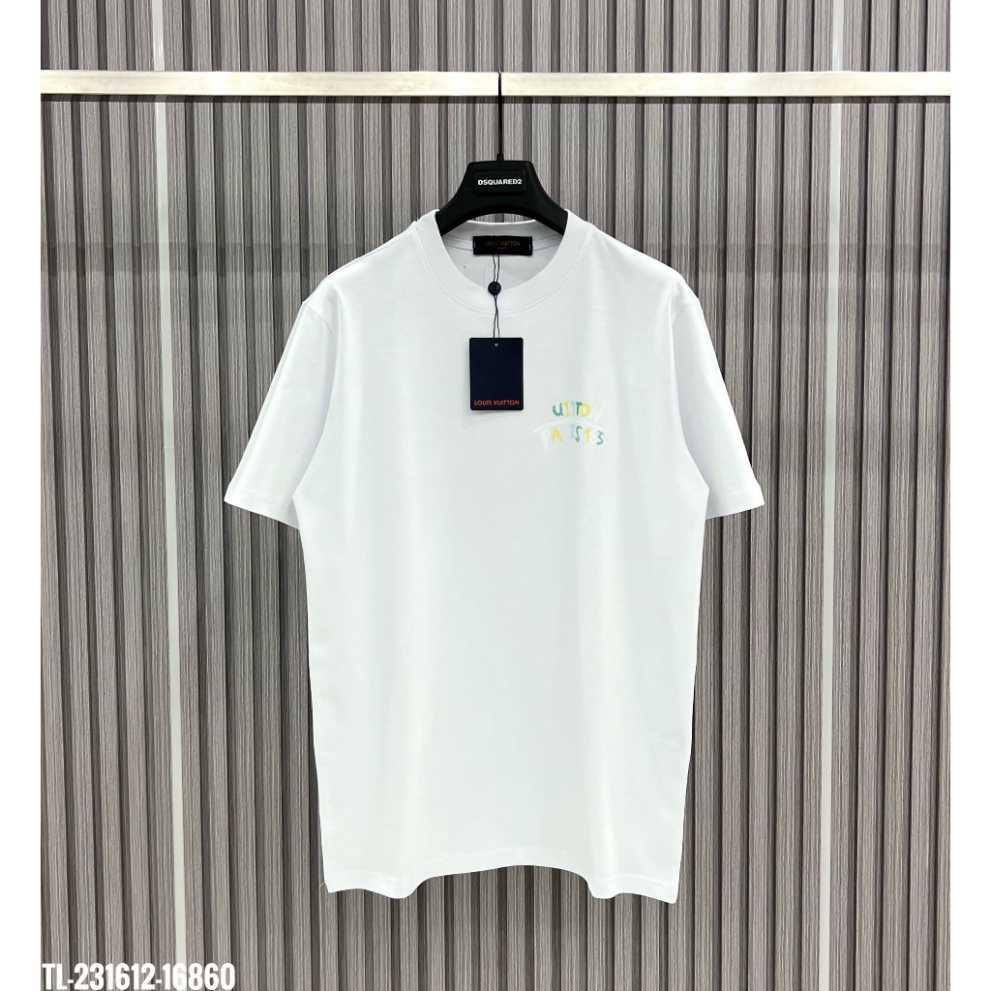 Áo thun, phông Louis Vuitton Paris MS12 luôn vui tươi Vải Cotton 100%