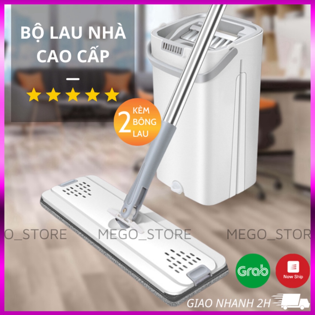 Cây Lau Nhà Tự Vắt Thông Minh MOPScratch Chổi Lau Nhà Tự Vắt Thông Minh Bộ Lau Nhà 360 Độ Cao Cấp Tặng Kèm Bông Lau MDst