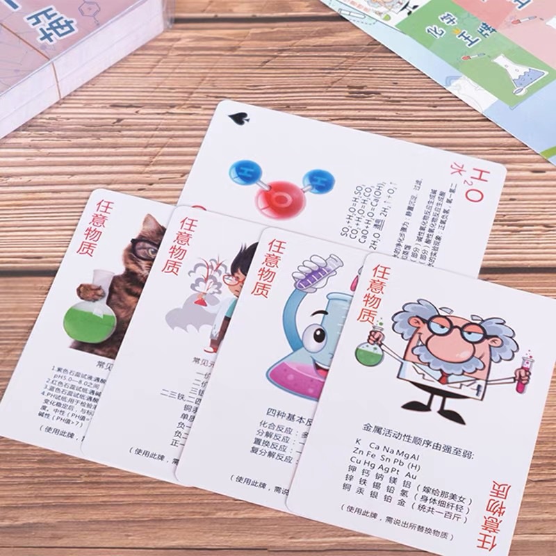 Bộ Thẻ Bài Trò Chơi Giải Trí Hóa Học Sáng Tạo Cho Học Sinh Trung Học