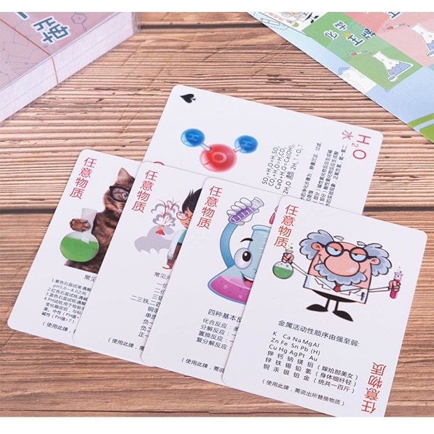 Bộ Thẻ Bài Trò Chơi Giải Trí Hóa Học Sáng Tạo Cho Học Sinh Trung Học