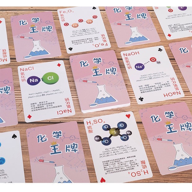Bộ Thẻ Bài Trò Chơi Giải Trí Hóa Học Sáng Tạo Cho Học Sinh Trung Học