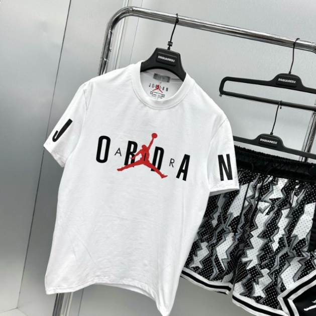 Áo thun nam nữ unisex JORDAN basic tee phông Form Unisex Tay Lỡ Vải Cotton 100%