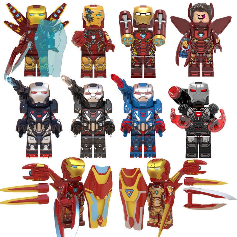 Mô Hình Lego Nhân Vật Iron Man mk50 mk85 Trong Avengers 4