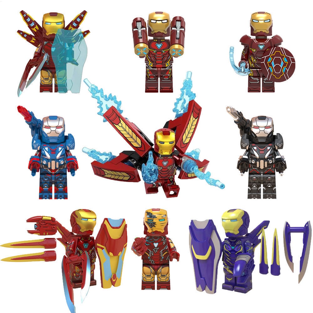 Mô Hình Lego Nhân Vật Iron Man mk50 mk85 Trong Avengers 4