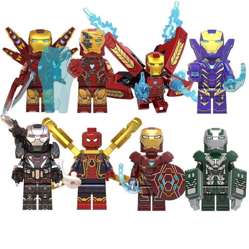 Mô Hình Lego Nhân Vật Iron Man mk50 mk85 Trong Avengers 4