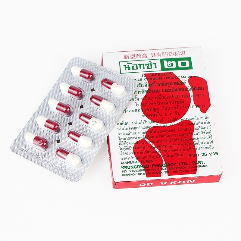 1 vĩ 10 Viên Uống Xương khớp Noxa 20 Thái Lan
