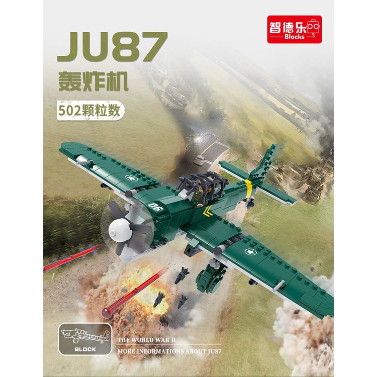 Bộ Lắp Ghép Lego Máy Bay Chiến Đấu Đức JU87 Stuka Bomber