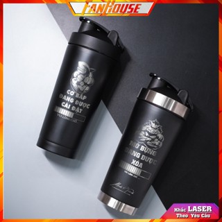 Bình nước giữ nhiệt 24h 💢FanHouse💢bình lắc thể thao 850ml inox 304 ly nước thiết kế 3 lớp siêu bền, hỗ trợ khắc tên