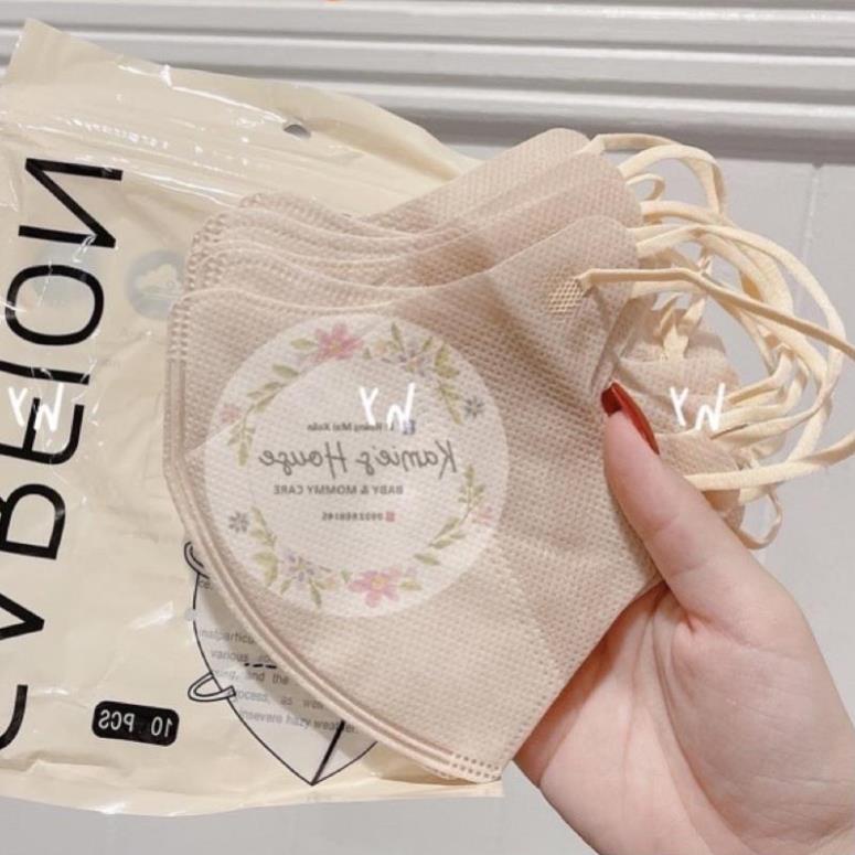 Giadung12 Khẩu trang 3D Thái Lan 20 màu trendy dễ dùng cho nam và nữ, kháng khuẩn, mỏng thoáng, màu sắc đẹp, bắt mắt