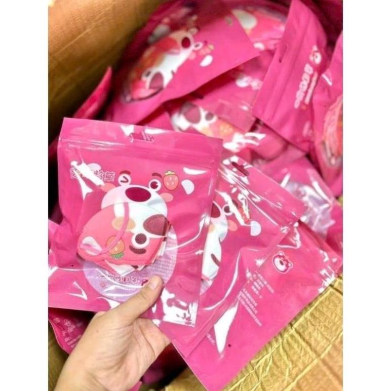 Giadung12 khẩu trang gấu dâu losto cho bé sét 10 chiếc khẩu trang