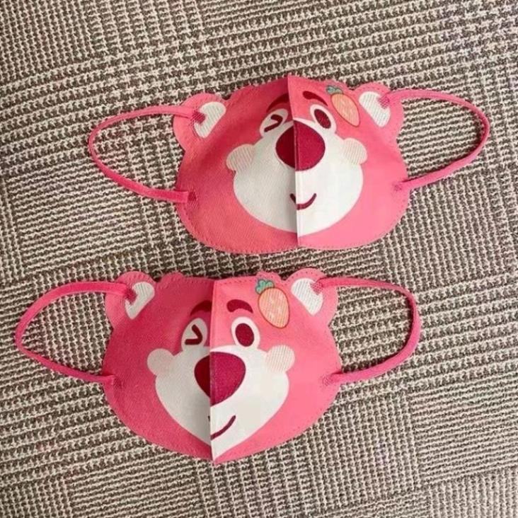 Giadung12 khẩu trang gấu dâu losto cho bé sét 10 chiếc khẩu trang