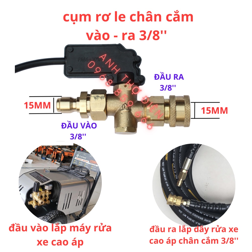 SALE HÈ Rơ le tự ngắt máy rửa xe cao áp, máy rửa xe dây đai