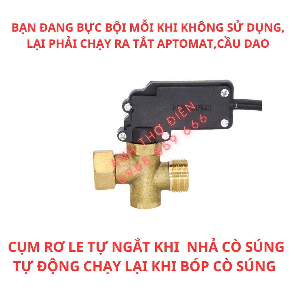 SALE HÈ Rơ le tự ngắt máy rửa xe cao áp, máy rửa xe dây đai