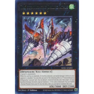 Thẻ Bài Yugioh Transcendosaurus Drillygnathus - WISU-EN005 - Rare 1st Edition