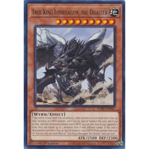 Thẻ Bài Yugioh True King Lithosagym, the Disaster - WISU-EN047 - Rare 1st Edition