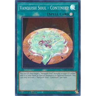 Thẻ Bài Yugioh Vanquish Soul - Continue? - WISU-EN025 - Super Rare 1st Edition