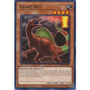 Thẻ bài yugioh giant rex - wisu-en010 - rare 1st edition