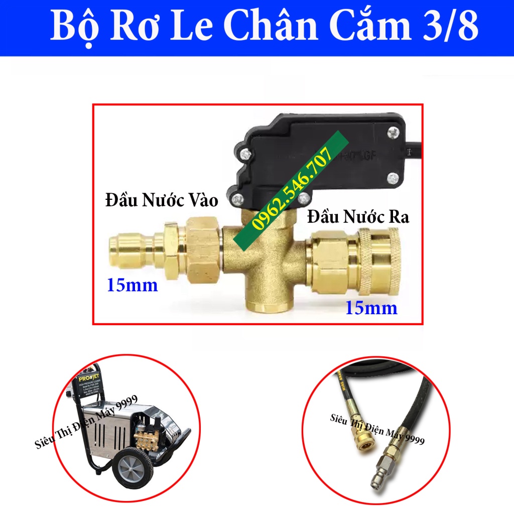 SALE Rơ le tự ngắt cho máy rửa xe dây đai curoa, máy rửa xe cao áp