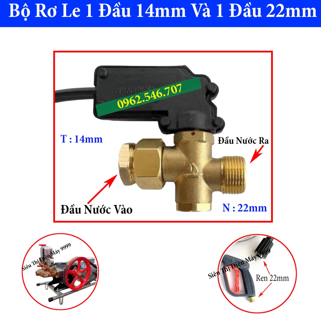 SALE Rơ le tự ngắt cho máy rửa xe dây đai curoa, máy rửa xe cao áp