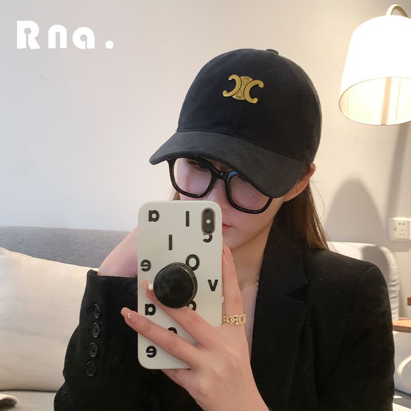 Hàng Mới Về Mũ Lưỡi Trai Mềm Chống Nắng Mặt To Màu Đen Họa Tiết Arc de Triomphe Mùa Hè Cho Nam Và Nữ