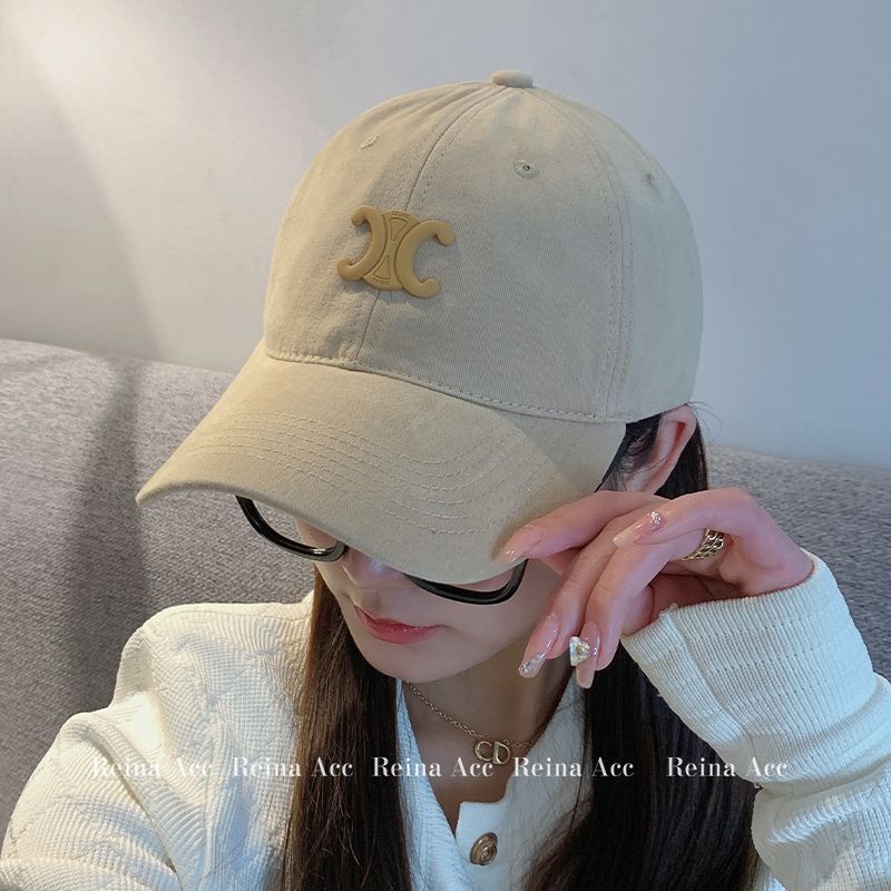 Hàng Mới Về Mũ Lưỡi Trai Mềm Chống Nắng Mặt To Màu Đen Họa Tiết Arc de Triomphe Mùa Hè Cho Nam Và Nữ