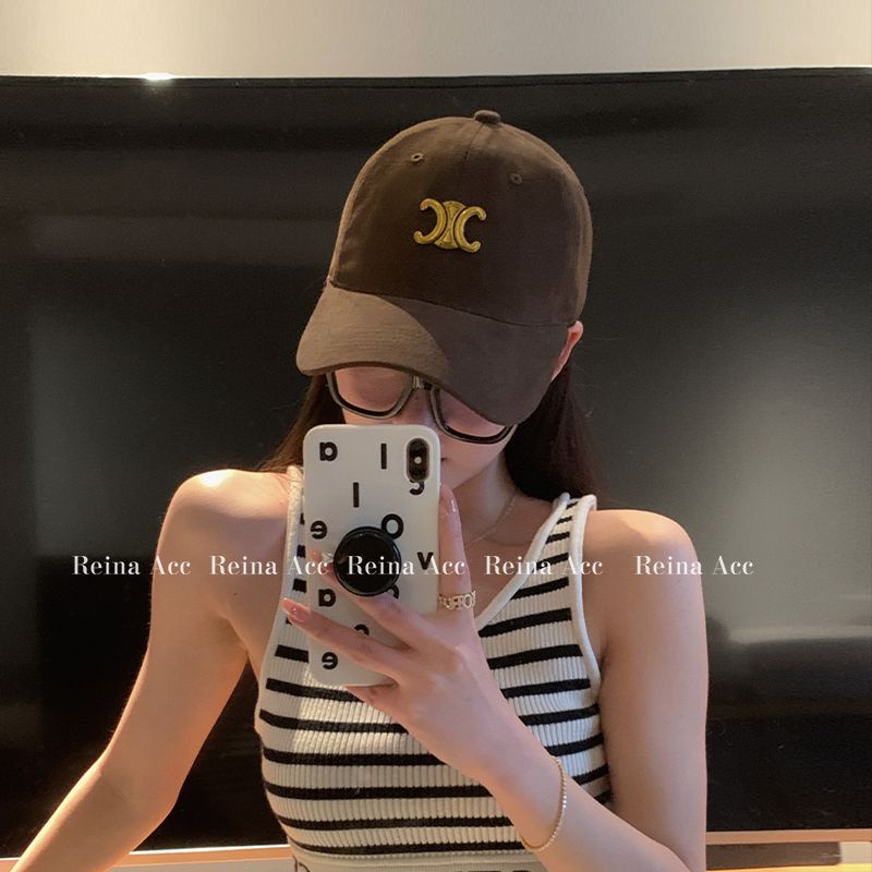 Hàng Mới Về Mũ Lưỡi Trai Mềm Chống Nắng Mặt To Màu Đen Họa Tiết Arc de Triomphe Mùa Hè Cho Nam Và Nữ