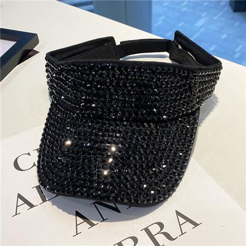 Mũ Lưỡi Trai Hở Chóp Đính Đá Nhiều Màu Sắc Phong Cách Hàn Quốc Thời Trang Mùa Hè Mới Cho Nữ