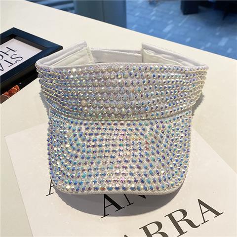 Mũ Lưỡi Trai Hở Chóp Đính Đá Nhiều Màu Sắc Phong Cách Hàn Quốc Thời Trang Mùa Hè Mới Cho Nữ