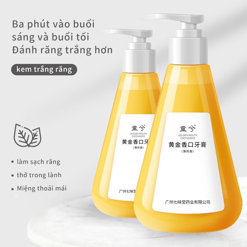 Kem đánh răng trắng răng thơm miệng trị hôi miệng kem trăng răng / răng loại bỏ màu vàng