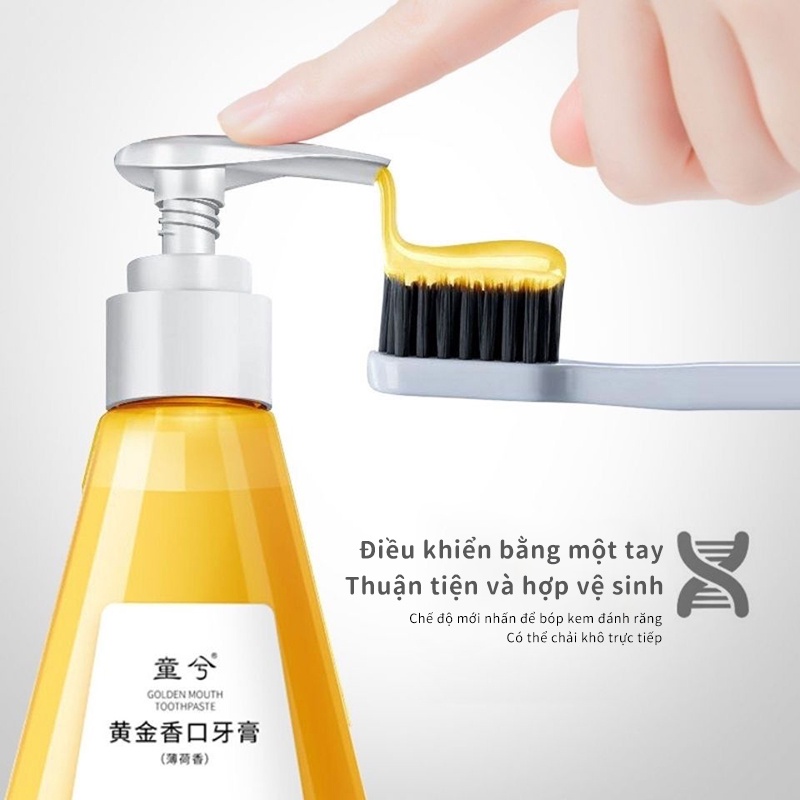 Kem đánh răng trắng răng thơm miệng trị hôi miệng kem trăng răng / răng loại bỏ màu vàng