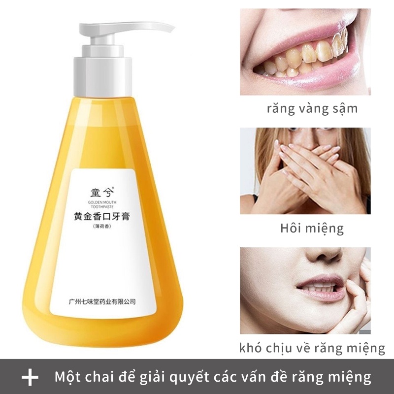Kem đánh răng trắng răng thơm miệng trị hôi miệng kem trăng răng / răng loại bỏ màu vàng