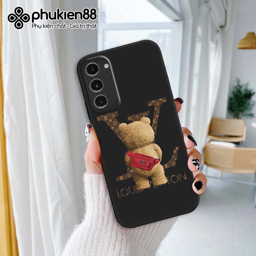 Ốp lưng Samsung S23 5G / S23 Plus / S23 Ultra gấu bear LV thời trang, ốp TPU silicon dẻo rẻ đẹp