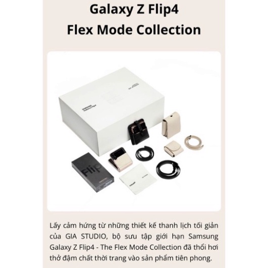 Điện thoại Samsung Galaxy Z Flip4 5G Flex Mode Collection Flip 4 Gia Studio - Hàng Chính hãng - New Seal BH 12 tháng