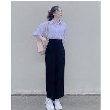 Quần baggy nữ lưng siêu cao 126000